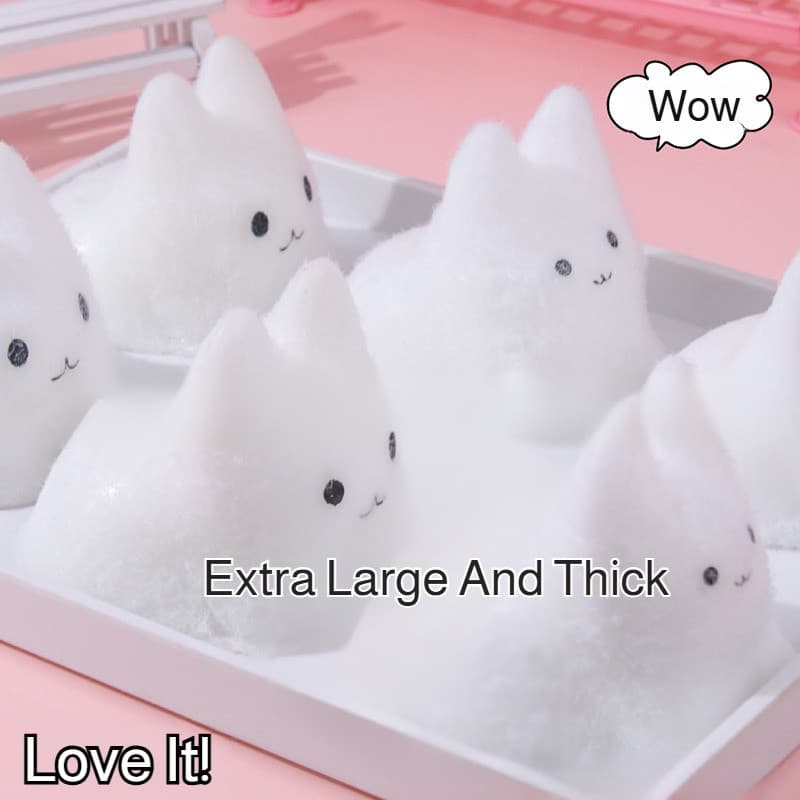 Brinquedo decorativo sólido para meninas, macio, fofo, de gelatina, gatinho fofo, simulação de descompressão, arte de an