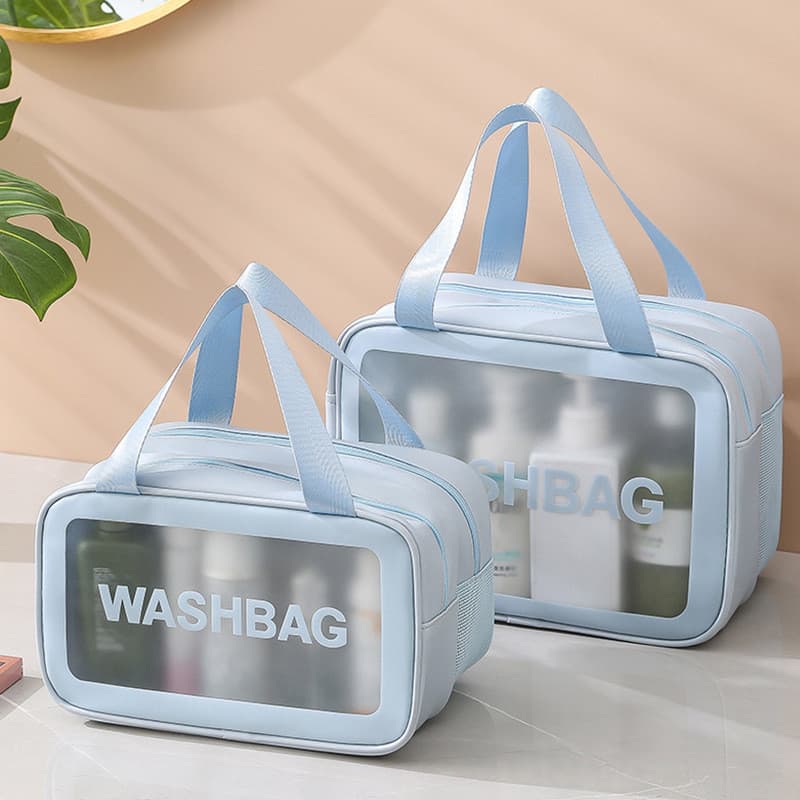 Separação seca e úmida à prova d'água Bolsa cosmética para viagem Bolsa de armazenamento portátil para cuidados