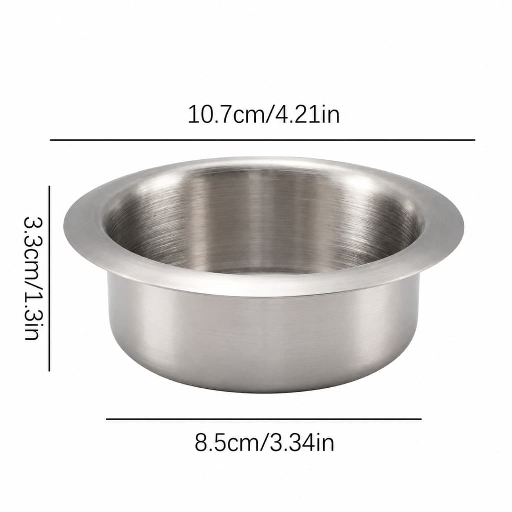 Porta Copos para Mesa em Aço Inoxidável – Suporte Embutir para Copos e Latas | Instalação Plug-in