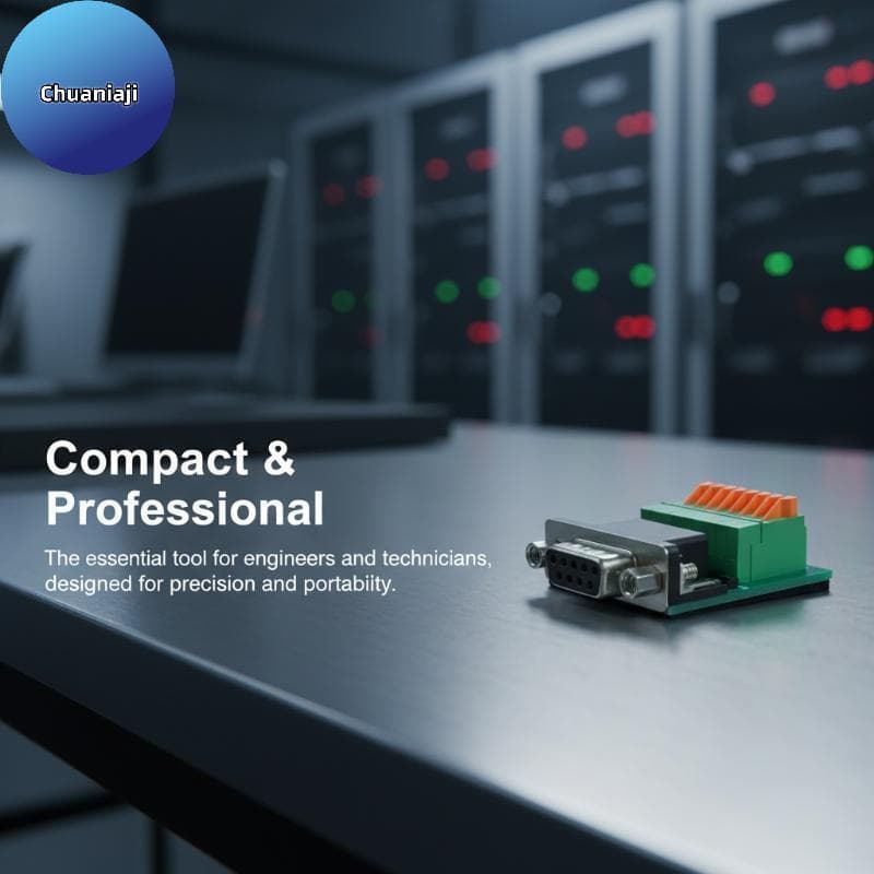 Chuaniaji DB9 Macho Fêmea Adaptador De Terminal Sem Solda 9Pin RS485 RS422 Conector Para Transmissão De Dados Confiável