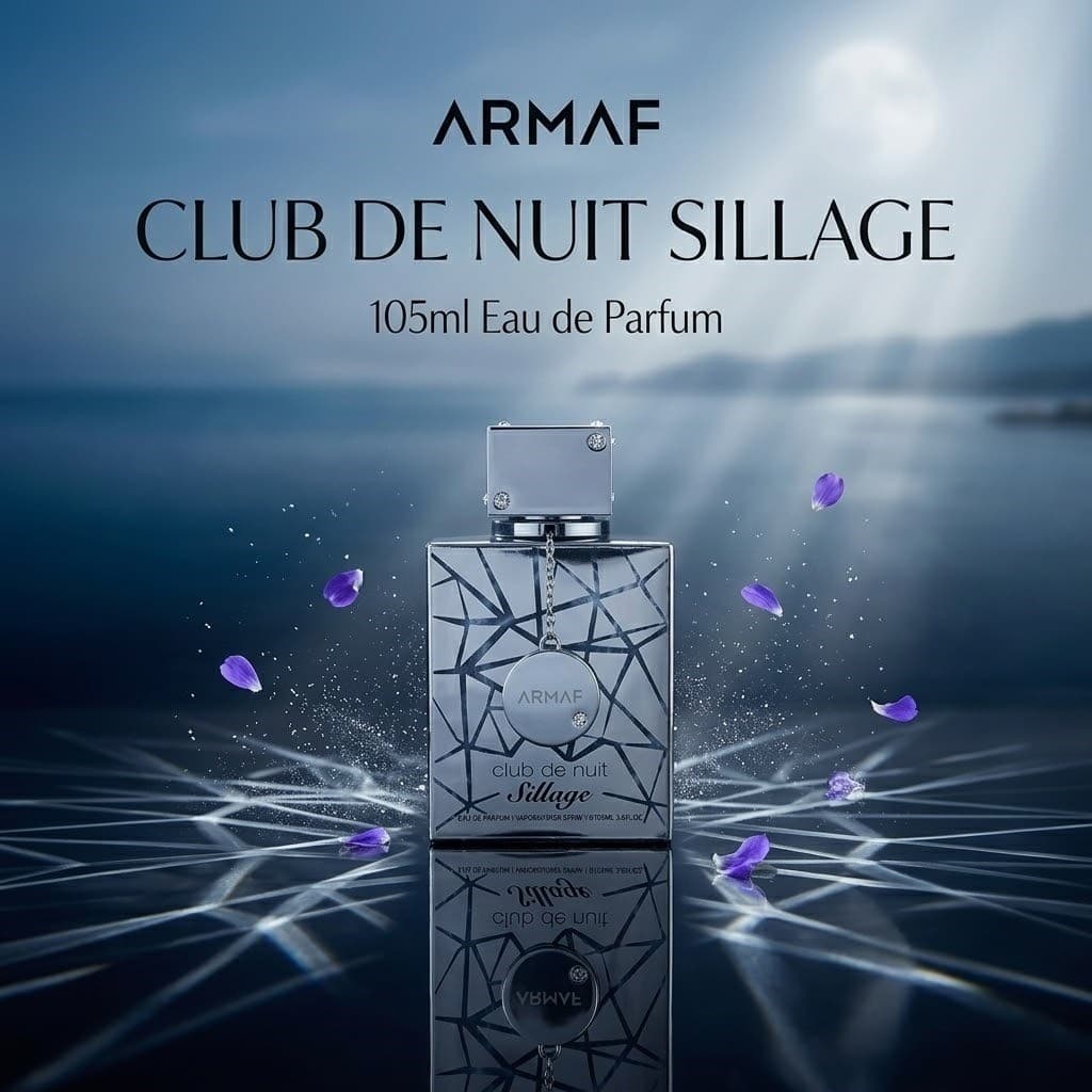 Perfume Árabe ARMAF Club de Nuit Sillage EDP 105ml Masculino, Notas Cítricas e Amadeiradas, Longa Duração, Original