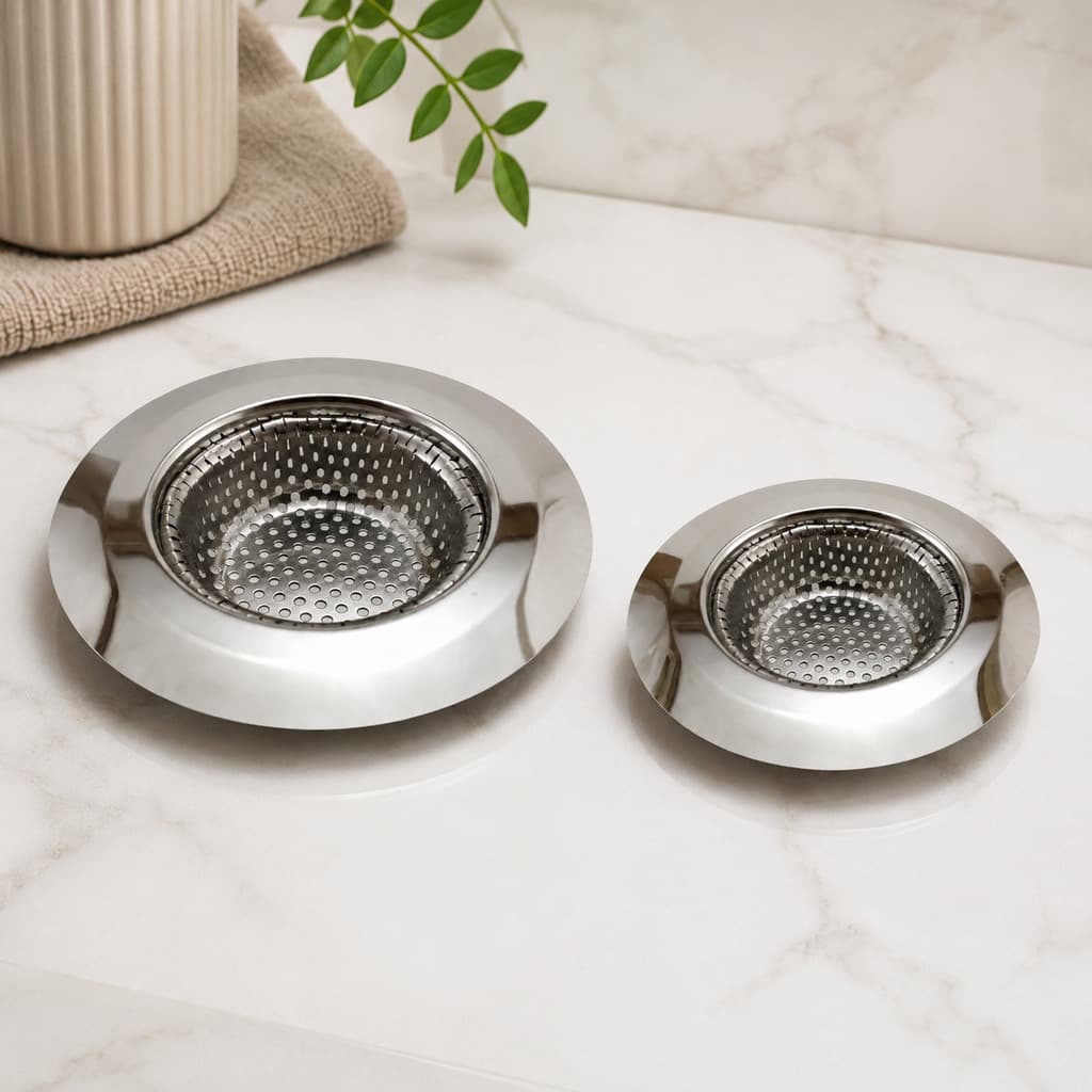 Ralo De Pia Cozinha  Aço Inox Filtro Coletor Alimento Reutilizável  Anti Entupimento Restaurante