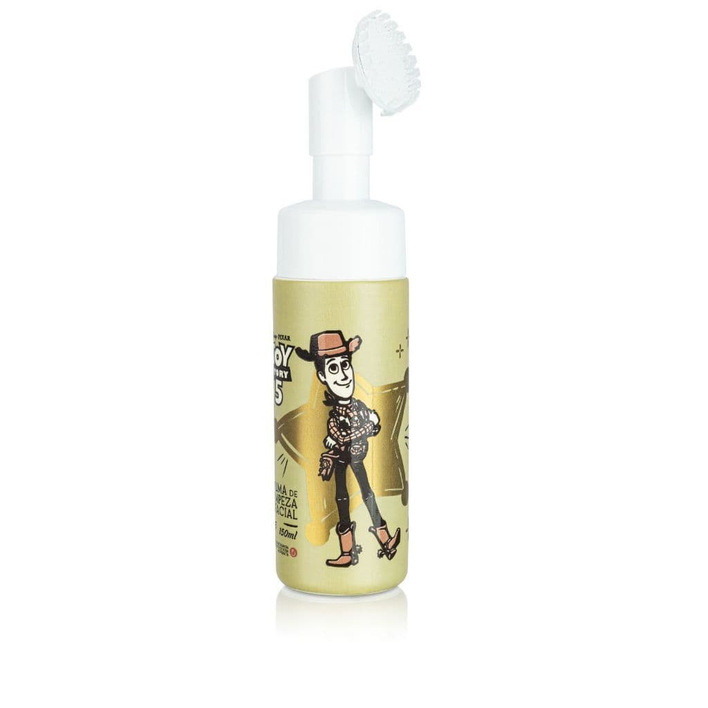 Espuma de Limpeza Facial Toy Story 5 Woody Fenzza 150ml com Escovinha Massageadora