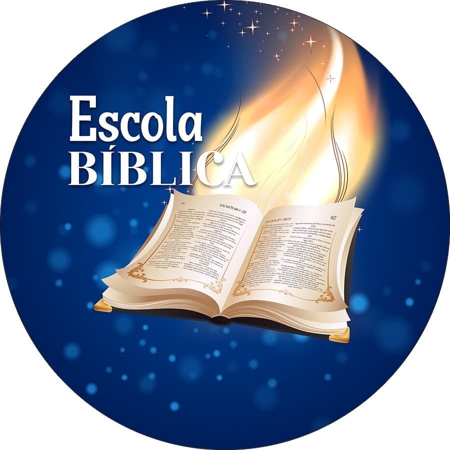 Painel De Festa Redondo 1,50X15,0 Em Tecido  Igreja Escola Bíblica  VESTE FACIL