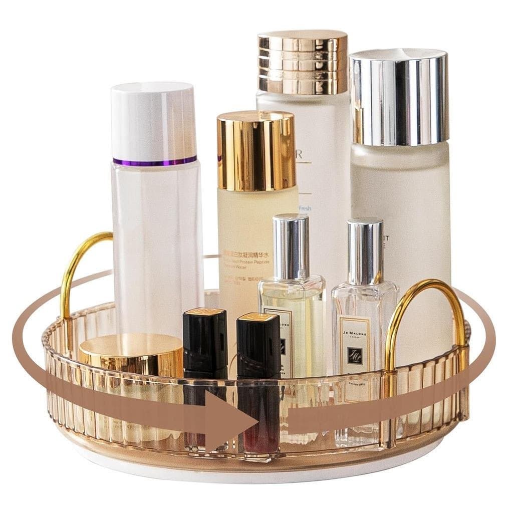 Organizador de Maquiagem para Penteadeira, 360 °   Organizador Giratório para Banheiro, Organizador de Cosméticos de Alt