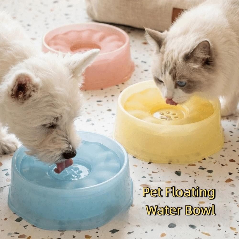 Tigela De Água Flutuante Para Animais De Estimação FALLFORBEAUTYEJ , Plástico À Prova De Derramamento Cães , Sem Boca Mo