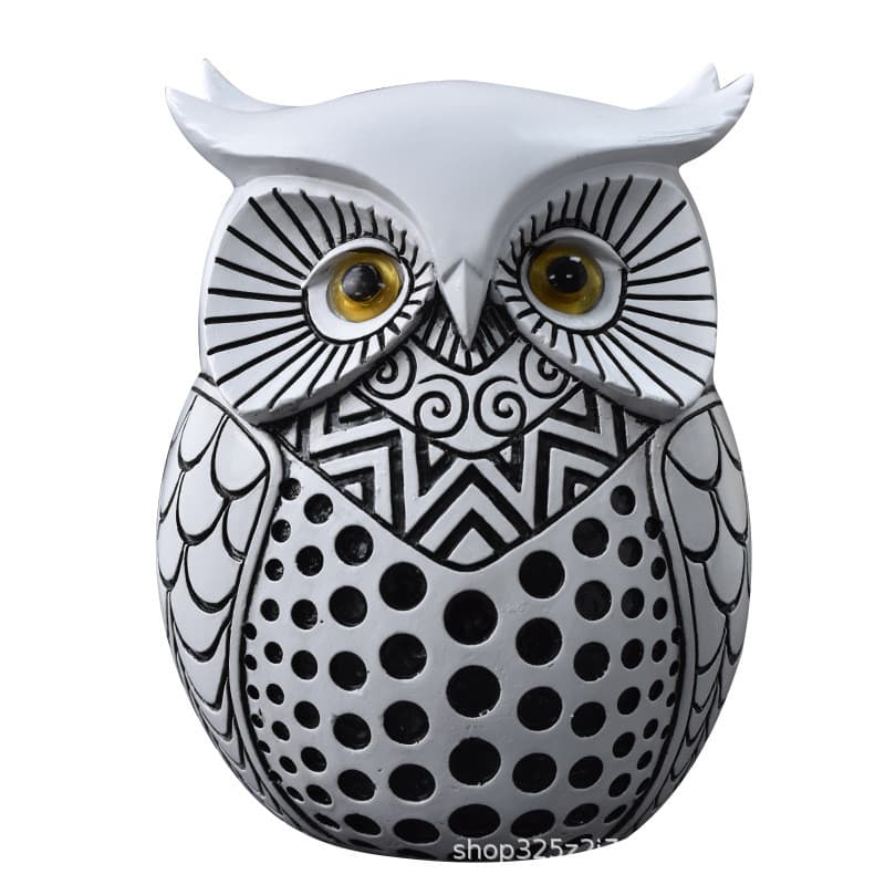 Nordic moderno simples resina coruja ornamentos animais artesanato casa sala de estar TV gabinete entrada decorações