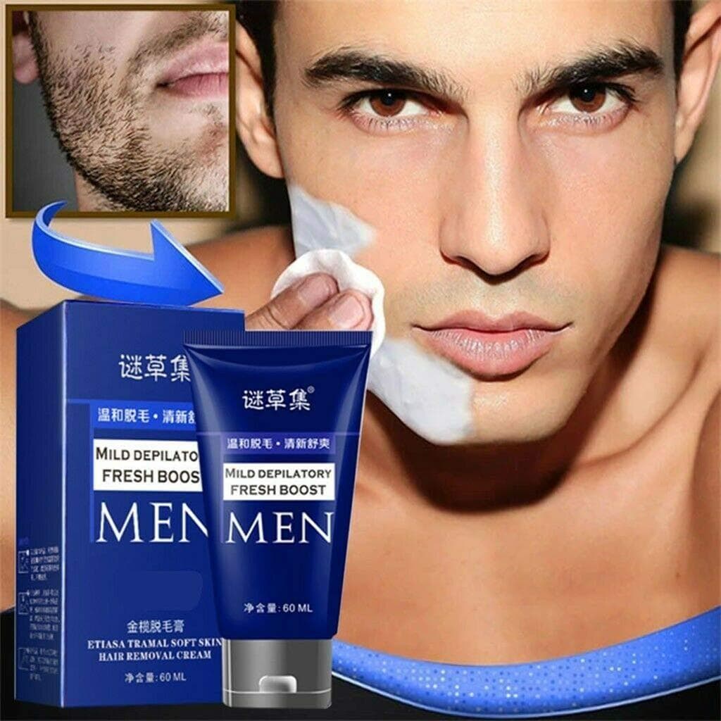 Creme Depilatório Permanente AFGQIANG para Remoção de Pelos da Barba e do Bigode LZ6S
