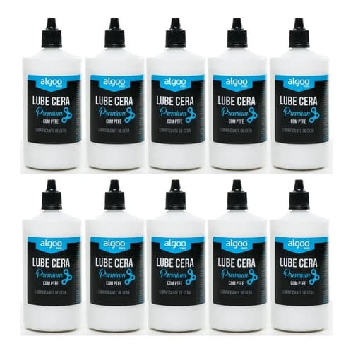Lubrificante Corrente Bike Algoo Lube Cera Premium 200ml Kit 10 Unidades