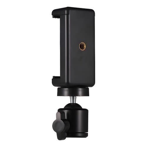 Kit Cabeça De Bola + Suporte Celular 360 P/ Tripé Rosca 1/4