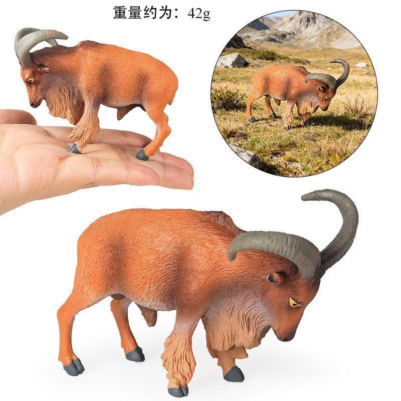 Figuras De Animais De Simulação Sólida Realista Para Crianças Desenvolvimento Cognitivo Com Addax De Toupeira De Ovelha