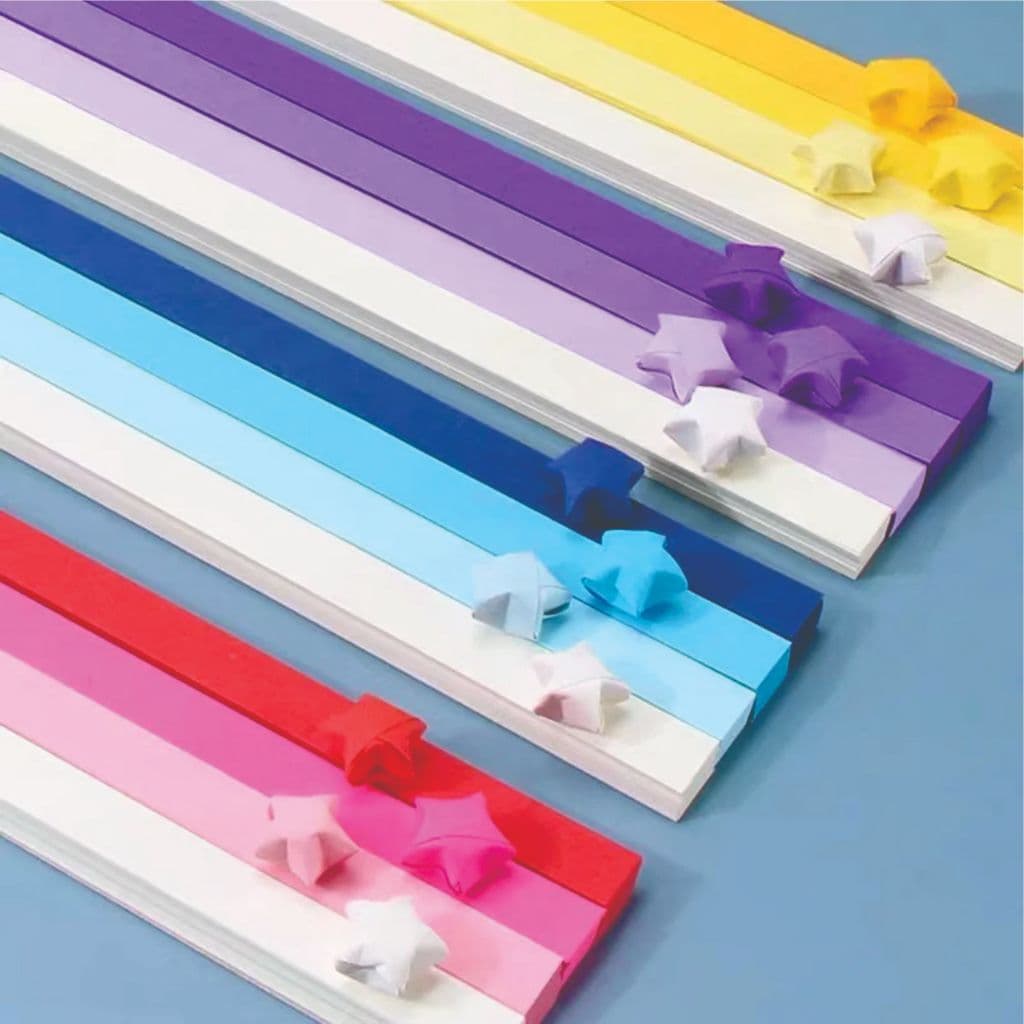 Papel Origami Dobradura para fazer Estrela (520 tiras)