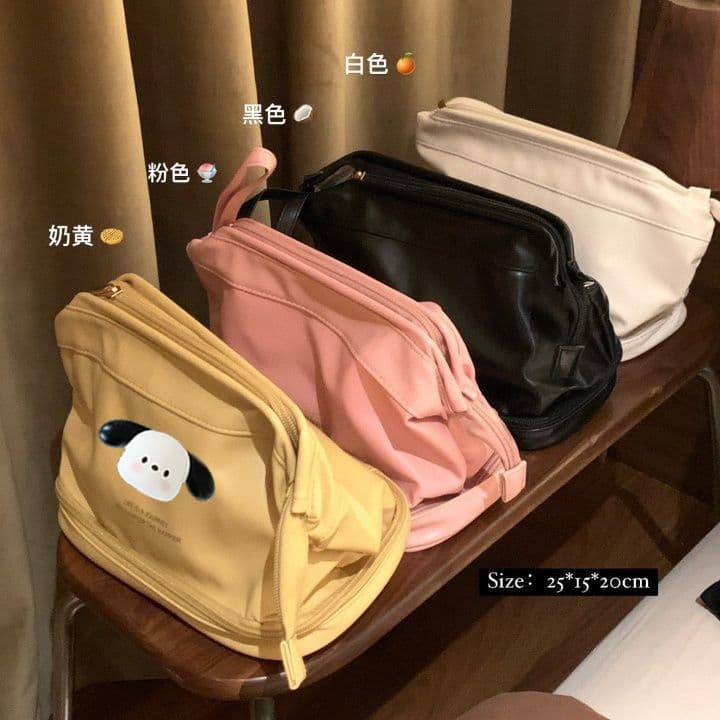 [Recomendado] Bolsa cosmética de nicho de luxo leve de camada dupla de grande capacidade gigante pode conter bolsa cosmé