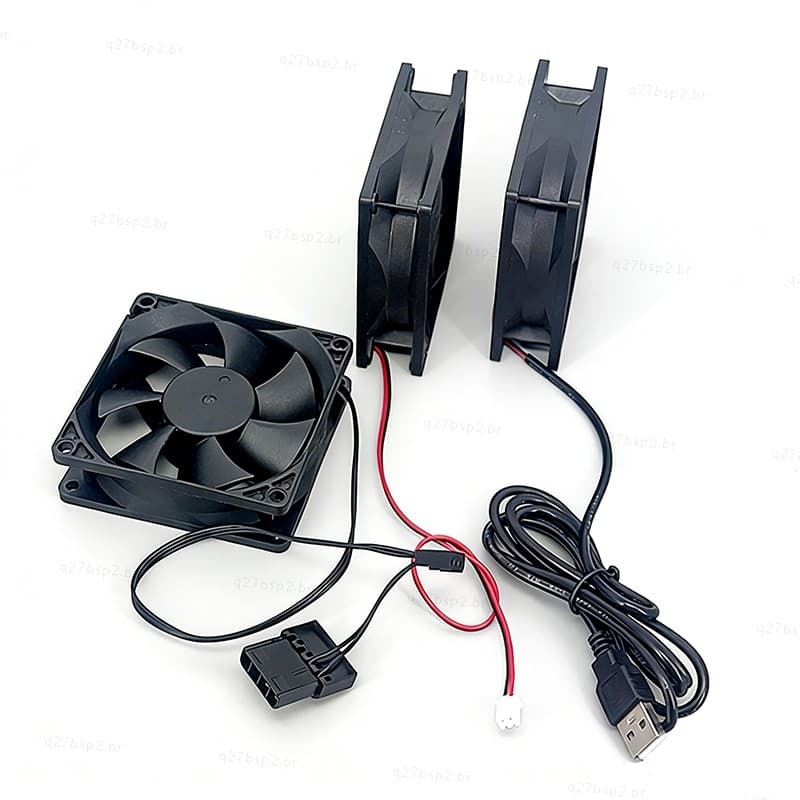 8025 DC Ventilador De Refrigeração Sem Escova 5V 12V 24V Rolamento De Óleo 2Pin 3Pin 4Pin Interface USB Silencioso PC Co
