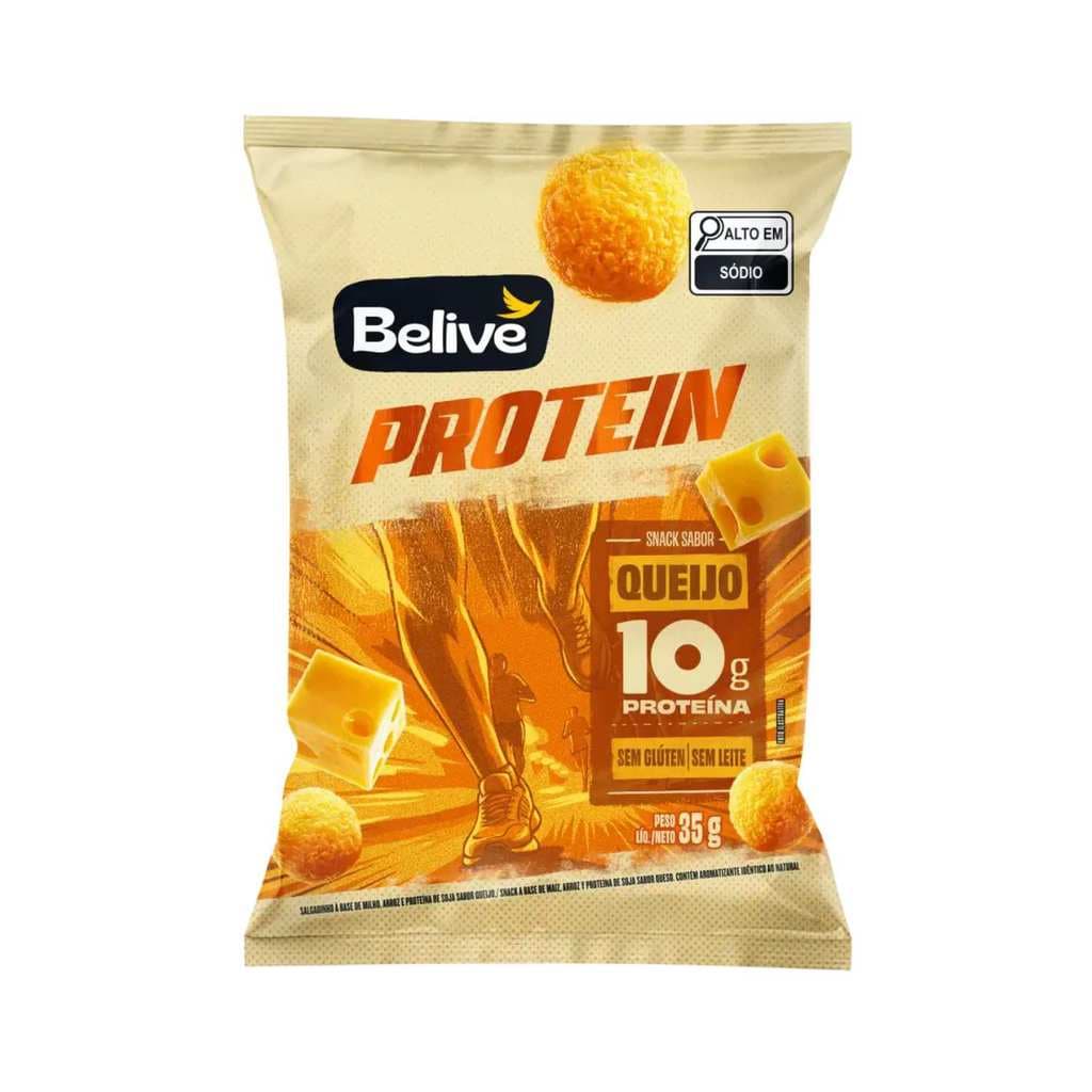Salgadinho De Queijo Protein Sem Glúten Sem Lactose - Belive 35g