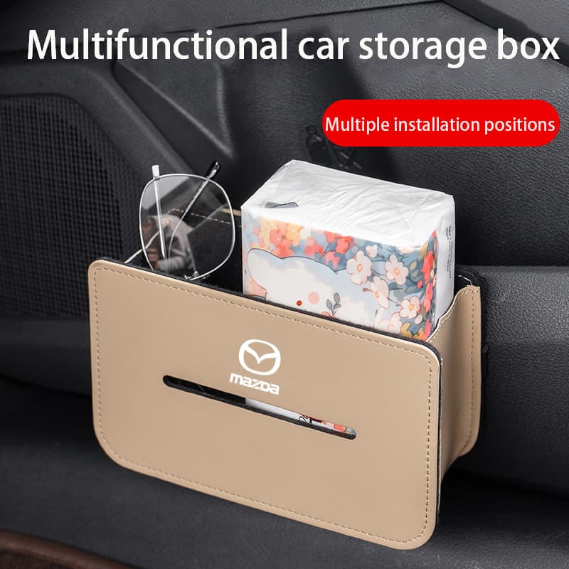Suporte De Toalha De Papel Para Carro Mazda 3/5/6 CX3 CX5 CX8 CX30 RX7 RX8 Caixa De Armazenamento , Organizador De Tecid