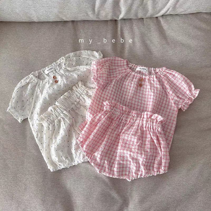 Bebê menina versão coreana crianças roupas 26 verão bolinhas listrado manga curta camiseta grande PP Shorts terno