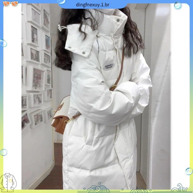 Jaqueta acolchoada de inverno feminina 2025 novo estilo jaqueta de comprimento médio nicho acolchoado jaqueta coreana Hi