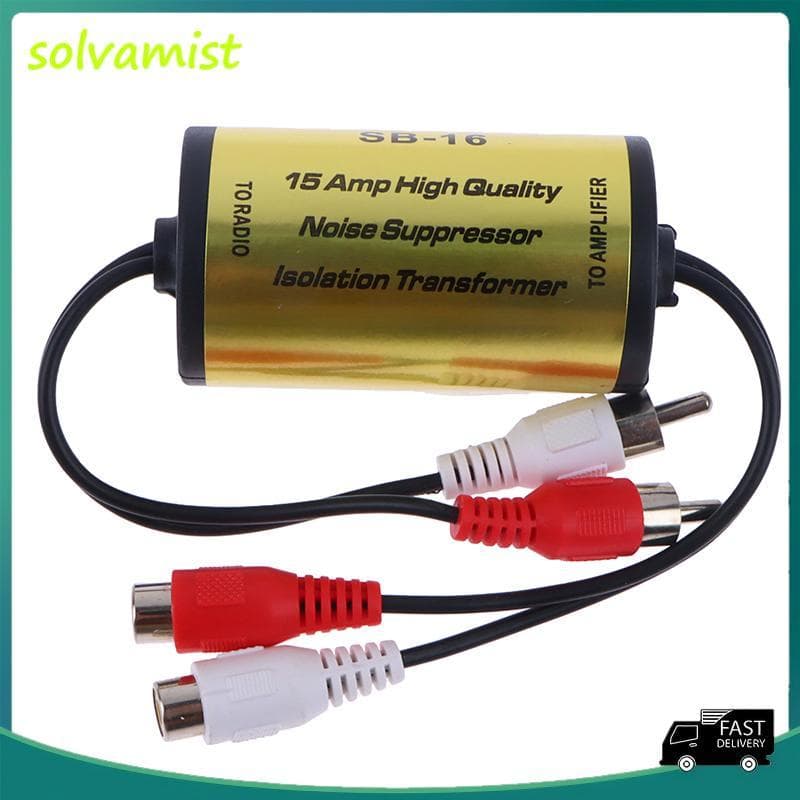 Supressor De Filtro De Ruído De Áudio RCA Lsolator De Loop De Aterramento Para Carro E Casa Estéreo 2-Macho , Fêmea