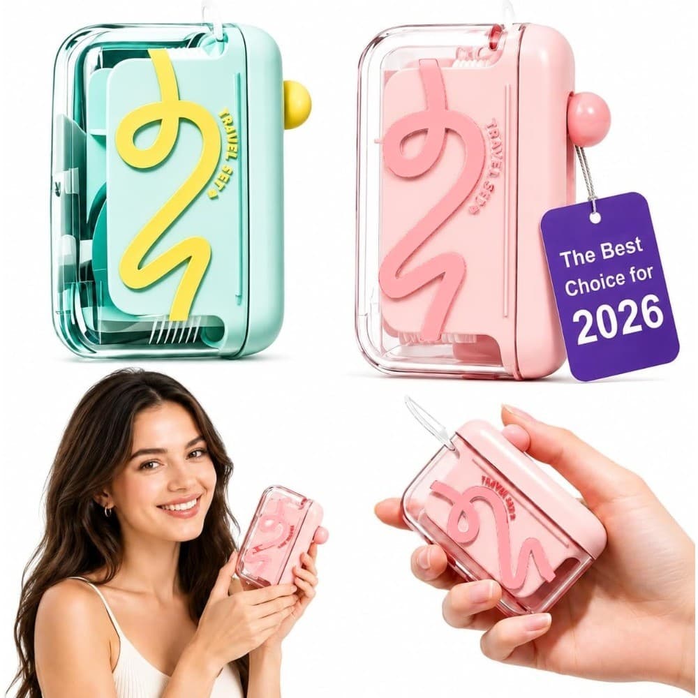 Dispensador Automático De Palito De Fio Dental Recarregável , Suporte Portátil De Armazenamento , Recipiente Para Viagen