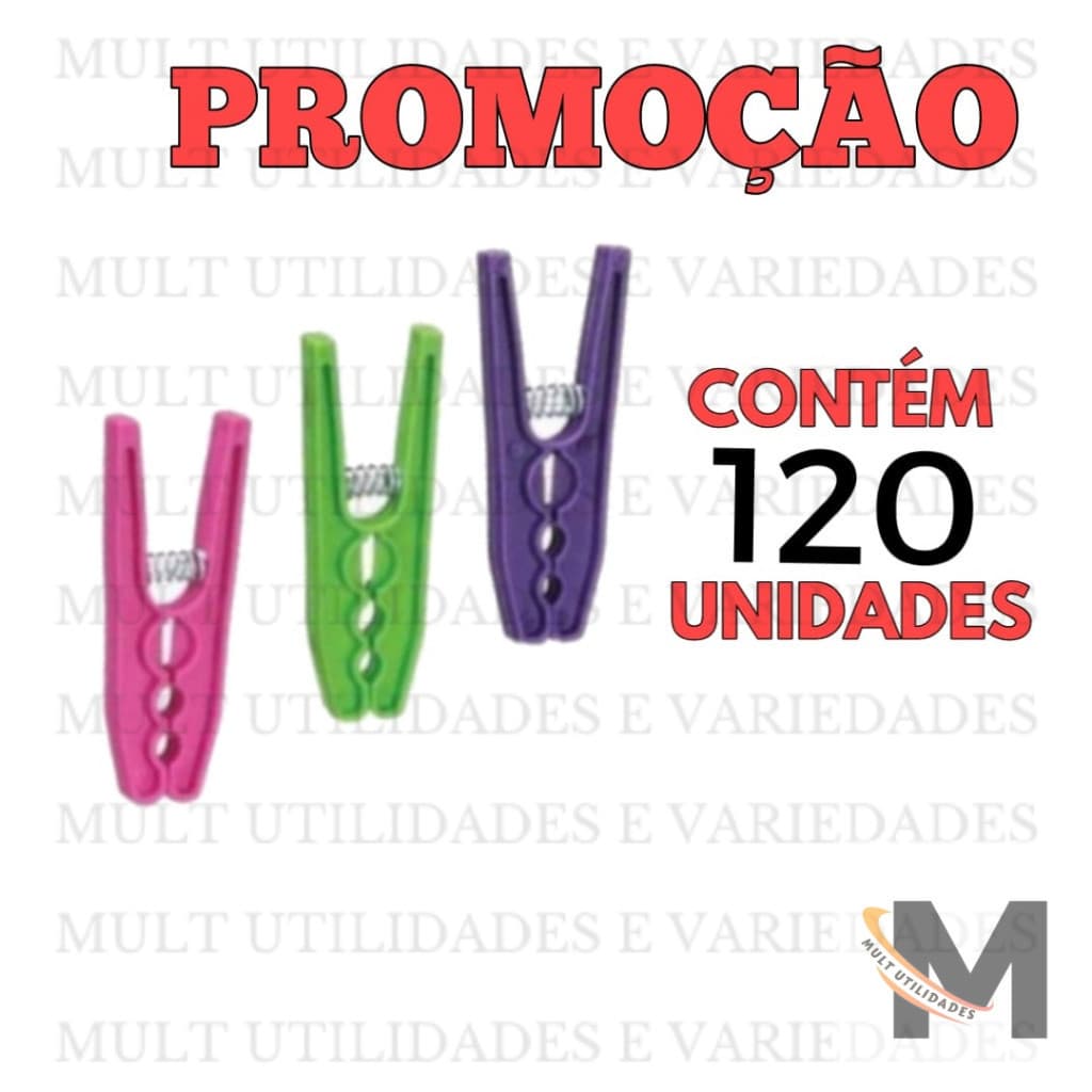 KIT 120 COLORIDO Prendedores Pregador Predendor De Roupas Grande Varal Pregador plástico mais resistência