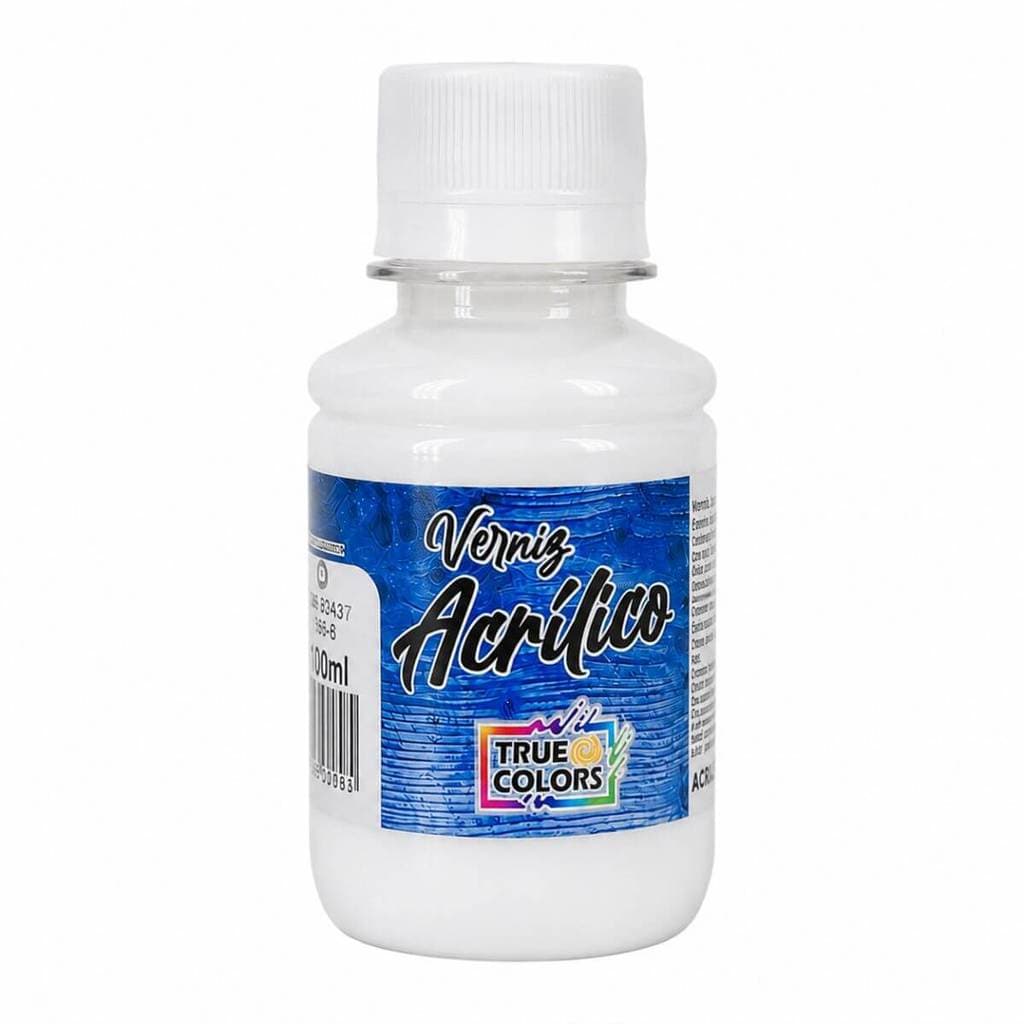 Verniz Acrílico Artesanato Fosco True Colors 100ml Base Água