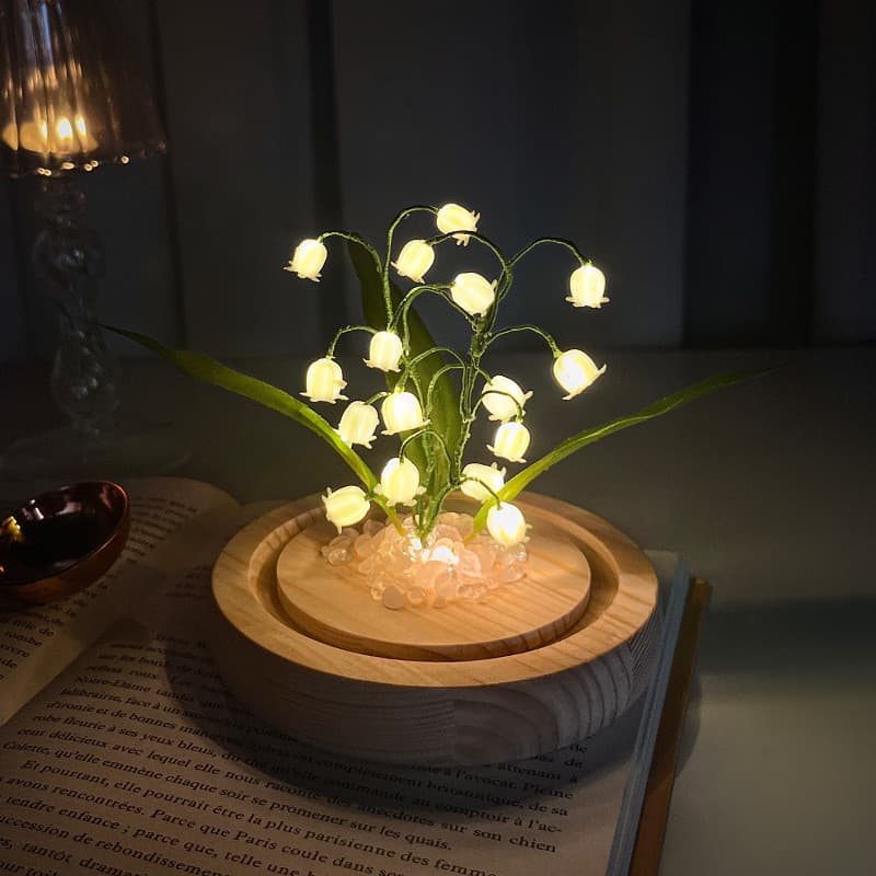Lírio do vale luz noturna decorações artesanais diy pacote de Material decoração vidro Pastoral decoração do quarto pres