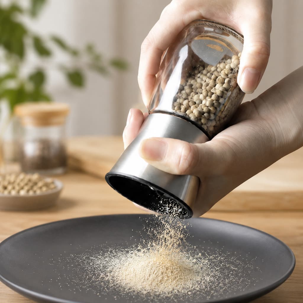 Moedor Manual de Pimenta e Especiarias em Aço Inox com Regulagem de Moagem