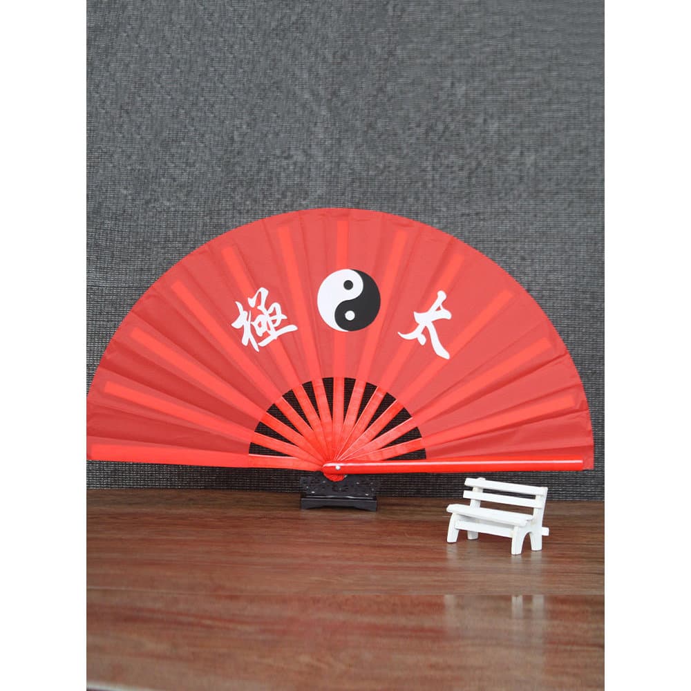 Tai Chi fã chinês Kung Fu fã artes marciais som ventilador vermelho dança das mulheres dos homens dedicado osso de bambu