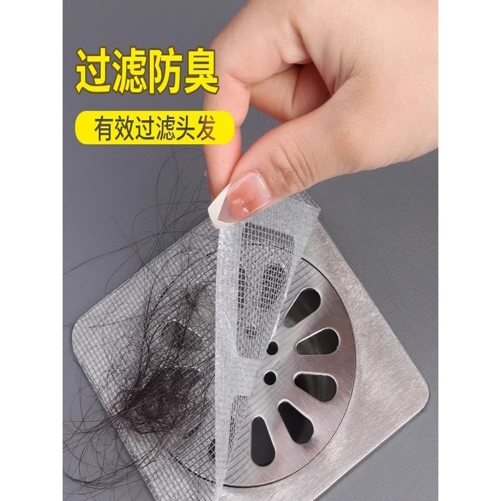 Filtro de cabelo do banheiro rolha de cabelo Net toalete filtro de esgoto inseto dreno de chão adesivo desodorante Anti-