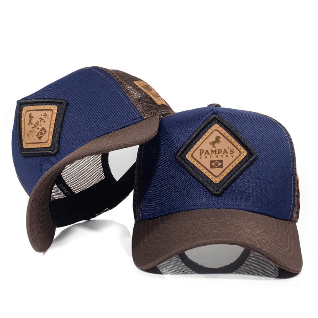 Boné Unissex Trucker Country Aba Curva Telinha Premium Lançamento