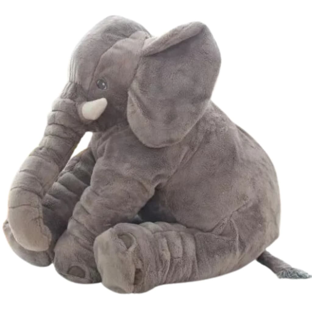 Almofada Elefante de Pelúcia Gigante Travesseiro Antialérgico Macio Confortável Decorativo
