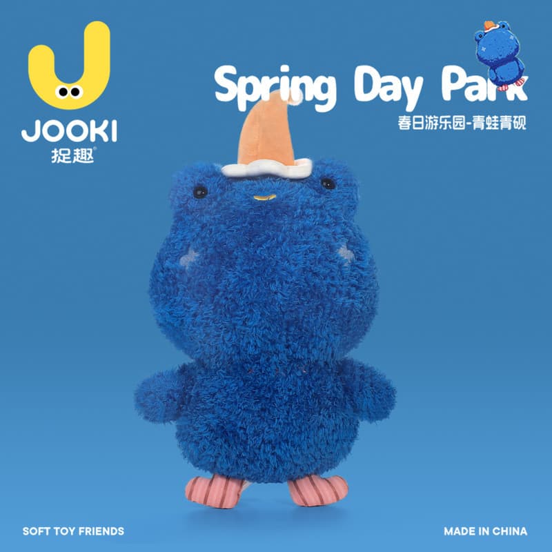Pelúcia Sapo Verde "Paraíso de Primavera", Boneco Macio e Fofo, Presente de Aniversário para Meninas, Pequeno Sapo Terap