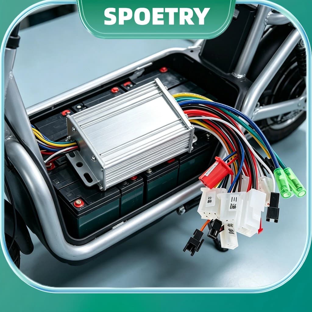Brushless Controller for Electric Bicycles 36V/48V 350W - Stable Speed and Easy Installation