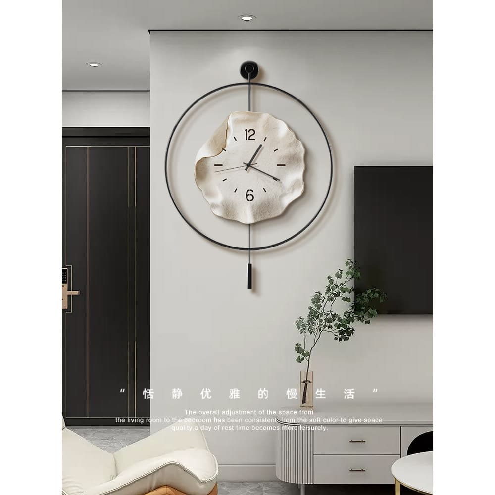 Moderno e minimalista relógio de parede sala de estar 2025 novo estilo High-End restaurante relógio de parede doméstico