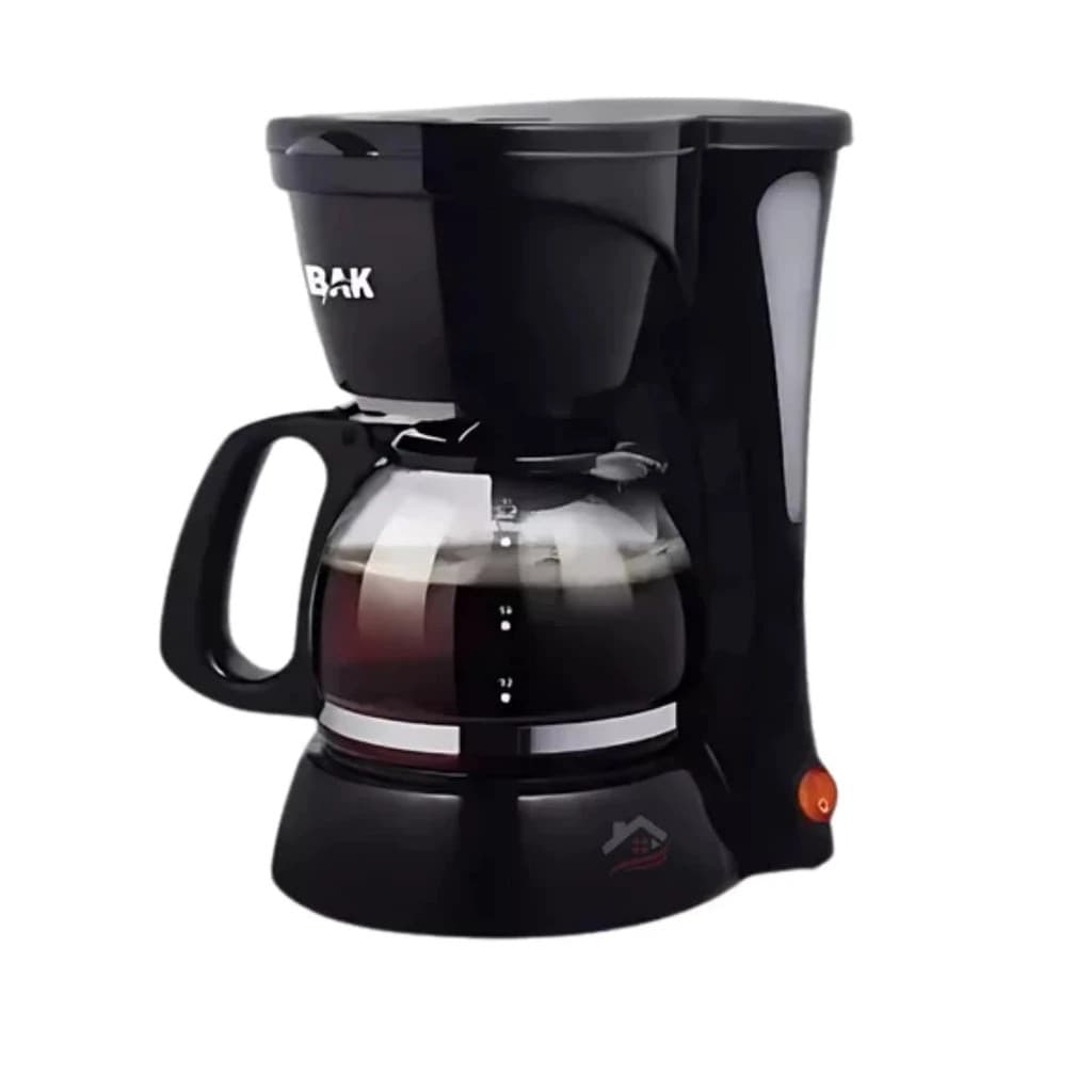 Cafeteira Elétrica BAK 127V Jarra Vidro 18 Xícaras Filtro Permanente Cafeteira Para Café Pequena Cozinha