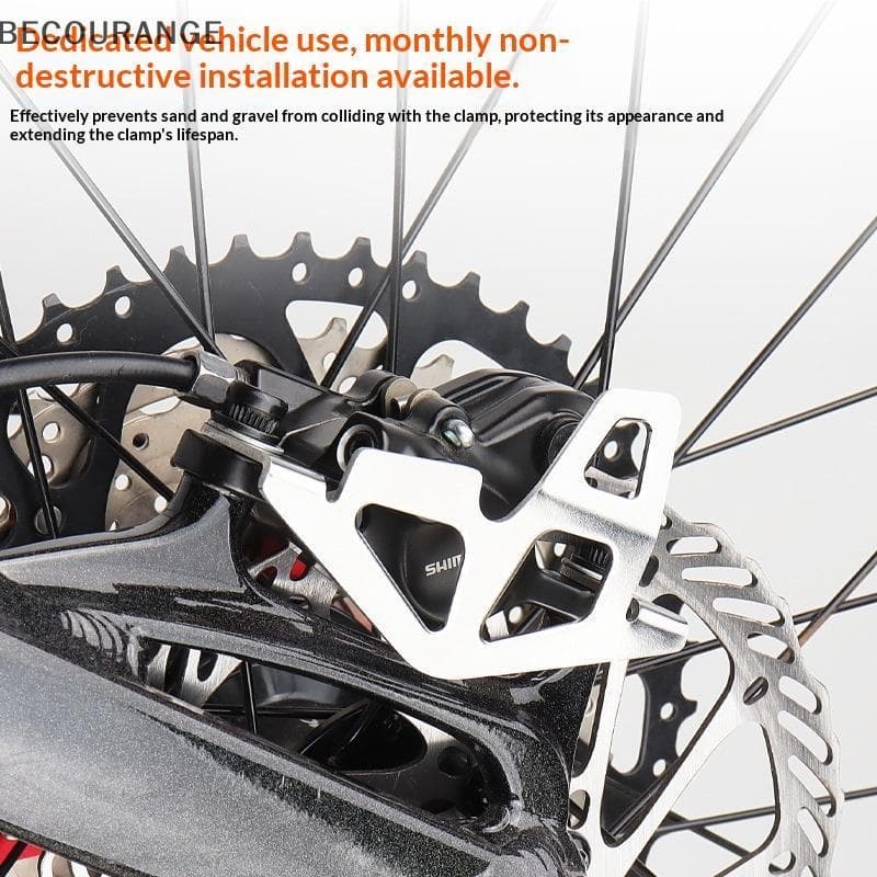BEC CNC Liga De Alumínio Mountain Bike Pinça Traseira Placa Guarda Bomba Freio Traseiro Protetor Capa Protetora Fácil In