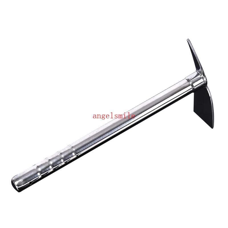 Melhor Design De Alça Ancinho De Metal Multiuso Aço Inoxidável Enxada Ferramenta De Jardim Capina Escavadeira Mão