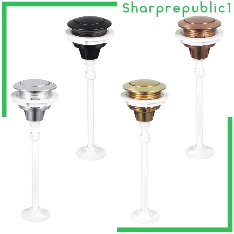[Sharprepublic1] Botão De Descarga De Vaso Sanitário De Fácil Instalação 38 Mm Redondo Peça De Tanque Universal De Press