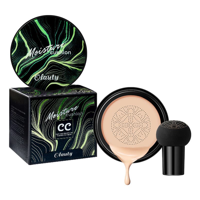 BB Cream CC Cream Base Esponja de Cogumelo Alta Cobertura Longa Duração À Prova d'Água Resistente ao Suor Matte