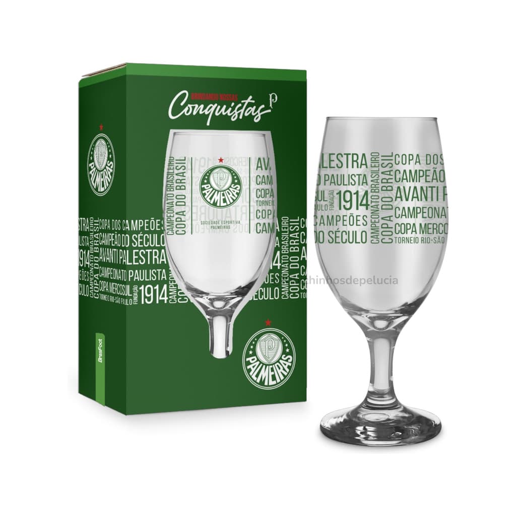 Taça Windsor Palmeiras 330ml em Vidro – Produto Oficial