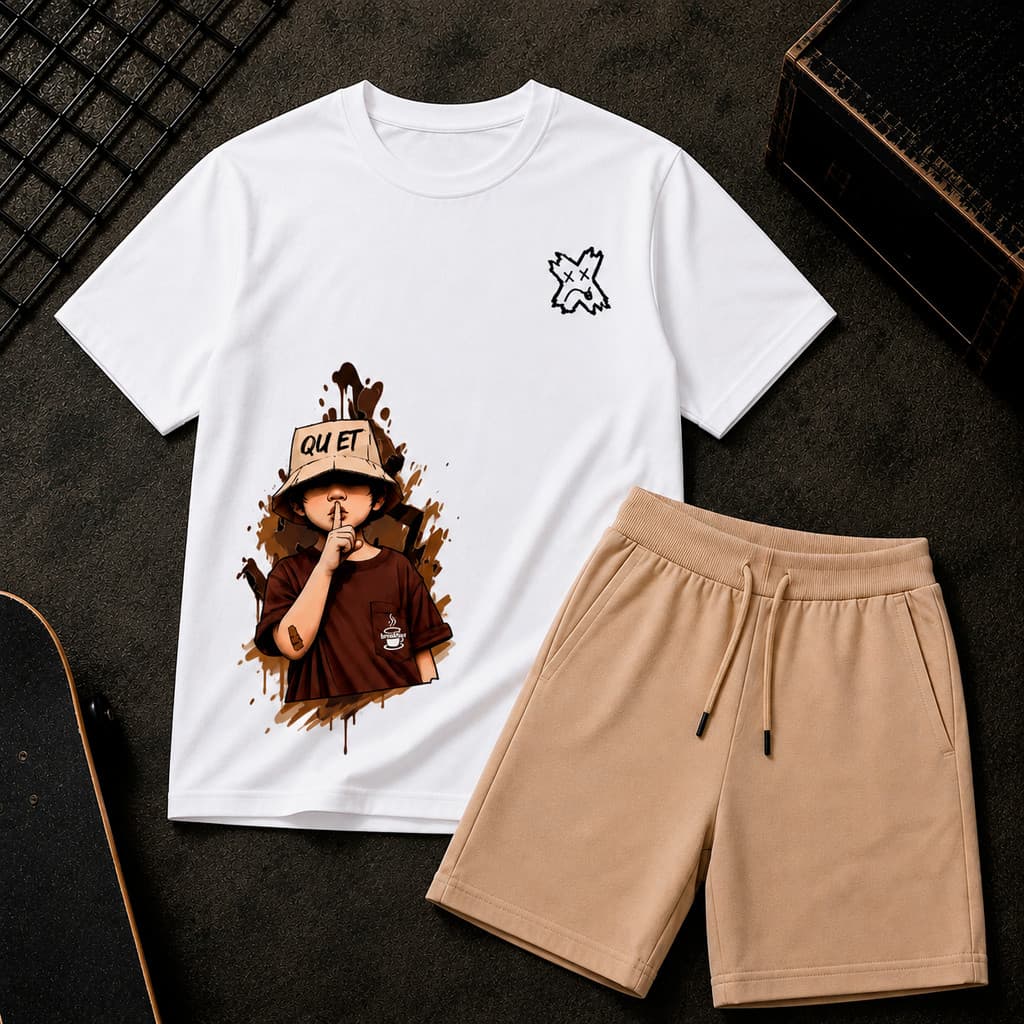 Kit Conjunto Masculino Bermuda + Camisa Conjunto Menino Infantil Kit infantil Bermuda + Camisa Kids