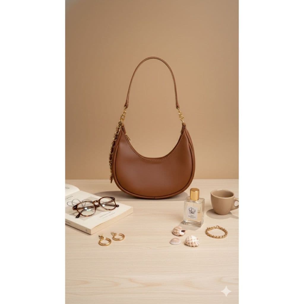 Bolsa Canoa Feminina Meia Lua Baguette de Ombro e de mão Promoção Dia a Dia Estilosa Look Festa Presente
