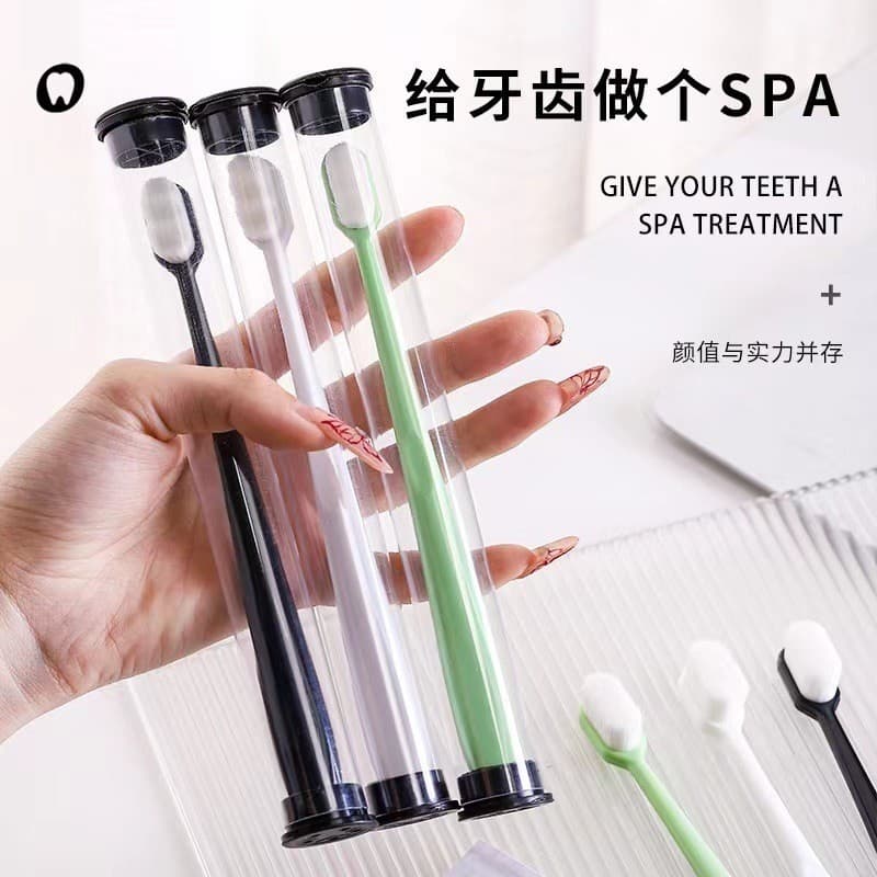 2026 Novo Estilo Japonês Nano Escova de Dentes Pacote Único Doméstico Cerdas Macias Finas Escova Criptografada Adulto Ca