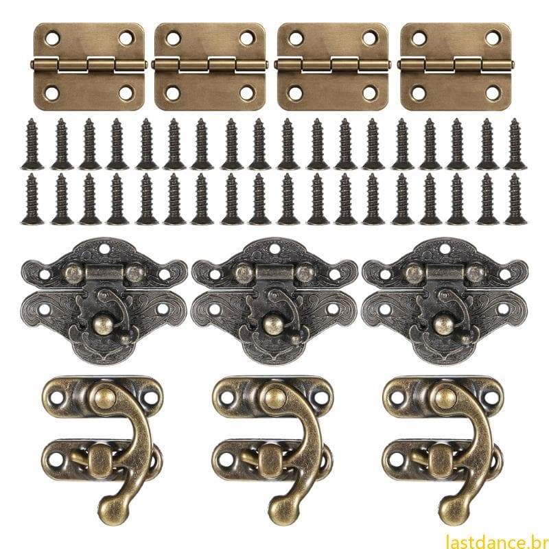 Coleção Ferragens Armário Las Retro Parafusos Fixação Adequados Para