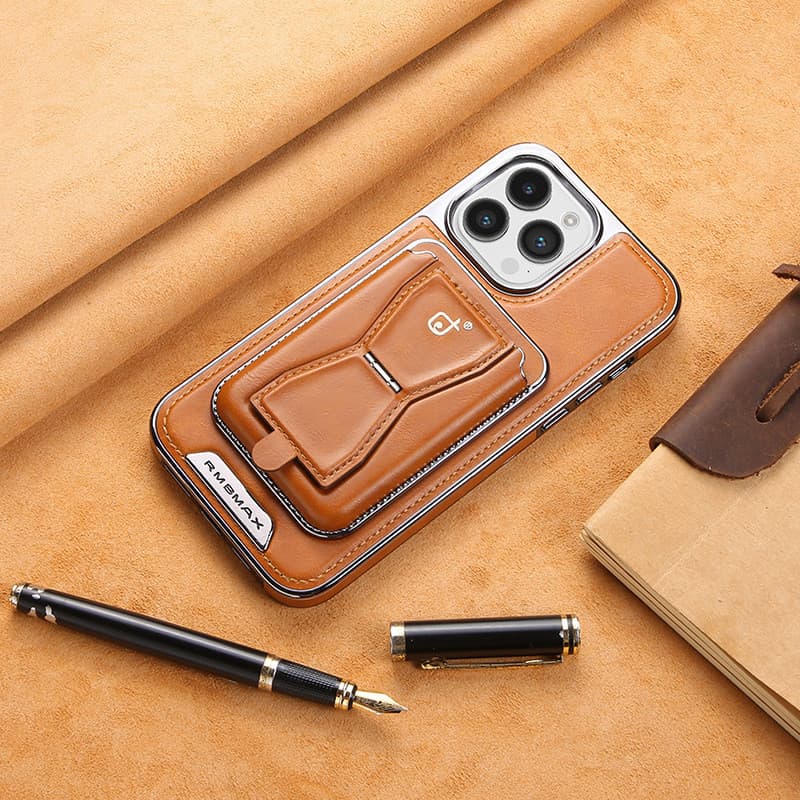 2026 Novo estilo porta-cartões magnético Apple 16promax capa de telefone adequada para iPhone15 resistente a choques 14