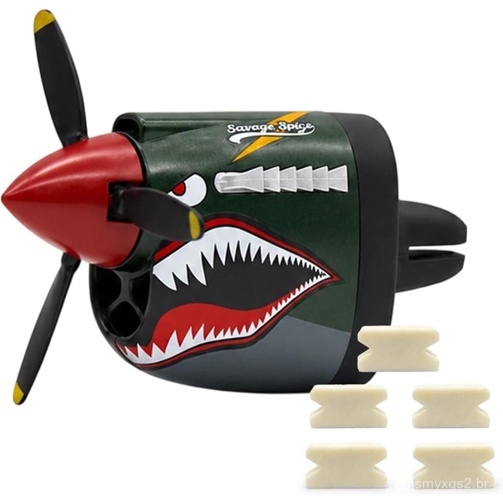 Desodorizador de ar para carro P-40 Warhawk, com clipe de ventilação rotativo, adequado para homens, remoção de odores d
