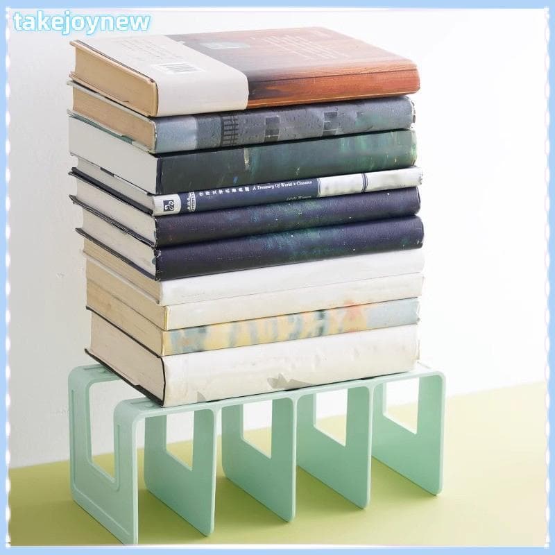 [takejoynewBR] Suporte Para Livros Com 4 Grades , Estante , Mesa , Livro , Armazenamento De Escritório , Organizador Ra