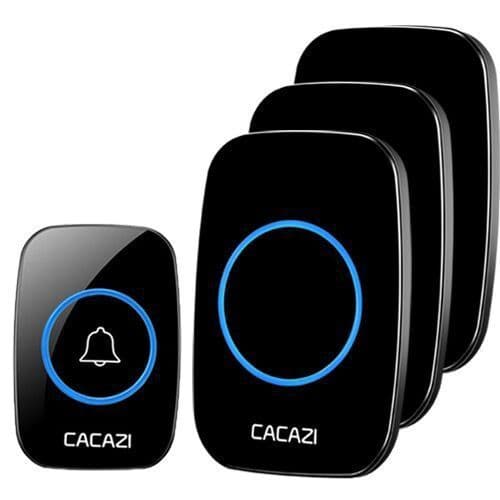 CACAZI A10 One para três dois para três villas sem fio doméstico campainha de longa distância chamada campainha lembrete