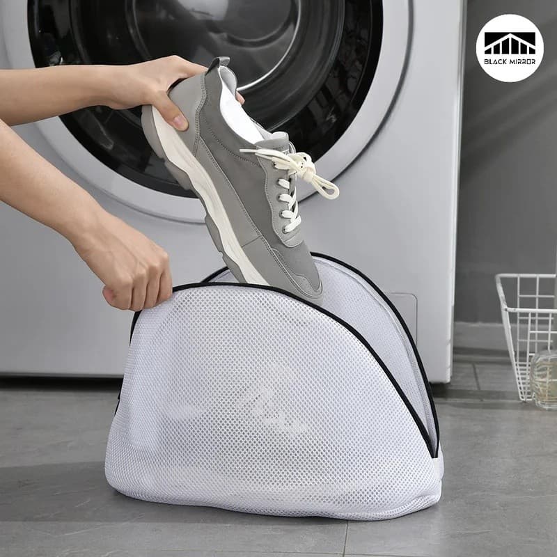Saco De Roupa Suja De Fibra De Malha Para Sapatos E Roupas Íntimas , Sacos De Lavagem Com Zíperes Máquinas De Lavar , Bo